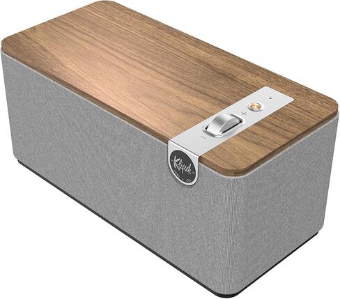 Klipsch The One Plus Premium Bluetooth Speaker System with Two 2.25" Full Range Drivers, 4.5" Woofer, Bluetooth 5.3 with Up to 40 ft. of Distance, Walnut in Kuwait