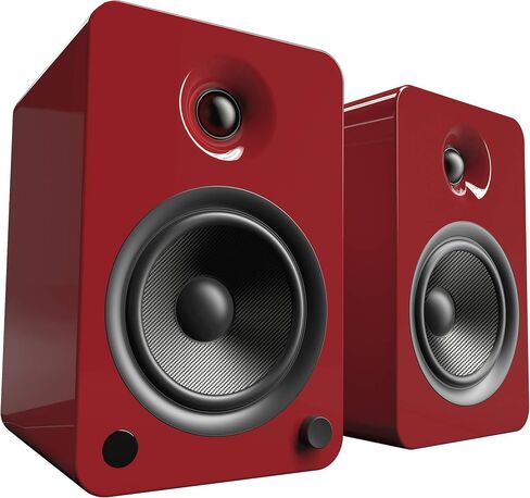 Kanto YU6 Powered Speakers with Bluetooth and Built-in Phono Preamp | 200W Peak Power | 1" Silk Dome Tweeter and 5.25" Kevlar Driver | Auto Standby and Startup | Remote Included | Pair | Matte Blue in Saudi Arabia