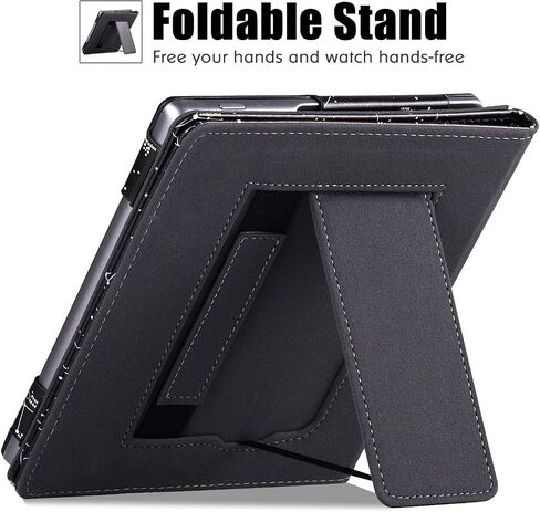 Stand Case for Kindle Oasis (9th Generation 2017 Release and 10th Generation 2019 Release) - PU Leather Folio Sleeve Cover with Hand Strap and Auto Sleep/Wake (Starry Sky) in Kuwait