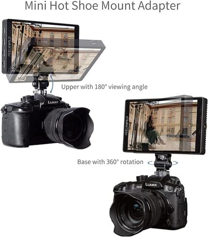 FEELWORLD F7 PRO 7 Inch 3D LUT Touch Screen DSLR Camera Field Director AC Monitor F970 External Power and in Saudi Arabia