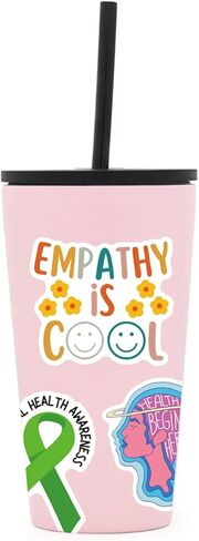 50 قطعة من ملصقات الصحة العقلية الملونة للأطفال والمراهقين والبالغين ملصقات للتوعية بالصحة العقلية لقارورة المياه وزجاجة المياه والكمبيوتر المحمول ولوحة التزلج والكمبيوتر والهواتف... in Kuwait