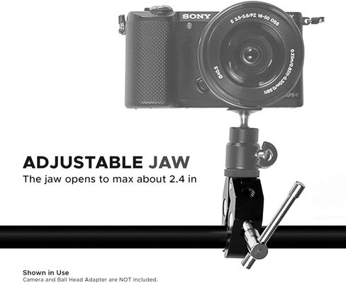 صورة LS [2 حزمة] مشبك كاميرا بمشبك فائق 1/4 بوصة -20 و3/8 بوصة -16 خيط للكاميرات والأضواء والمظلات وزجاج اللوحة والبارات الصليب والخطافات والرفوف وملحقات الصور LGG866 in Kuwait