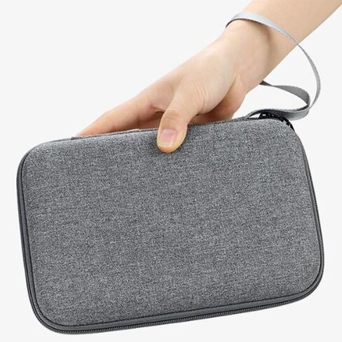 Hard Electronic Organizer Travel Case Electronics Accessories Organizer Pouch Bag Double Layer Shockproof Box for MacBook Power Adapter Chargers Cord Flash Drive Apple Magic Mouse Pencil Power Bank in Saudi Arabia