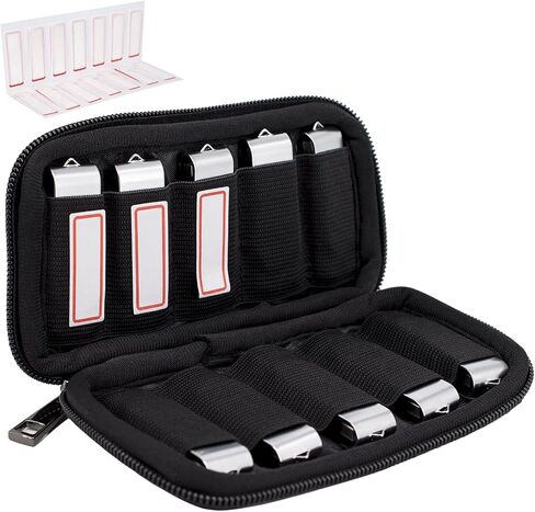 Uactor USB Flash Drive Case with Labels, USB Holder Storage Bag Electronic Accessories Organizer, USB Case, Jump Drive Case, Thumb Drive Case Portable Carrying (Case Only) in Saudi Arabia