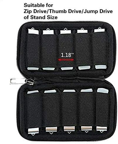 Uactor USB Flash Drive Case with Labels, USB Holder Storage Bag Electronic Accessories Organizer, USB Case, Jump Drive Case, Thumb Drive Case Portable Carrying (Case Only) in Saudi Arabia