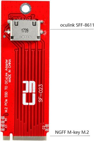 xiwai PCI-E 3.0 PCI-Express 4.0 NVME M.2 M-Key to Oculink SFF-8612 SFF-8611 Host Adapter for PCIe U.2 eGPU SSD 2260 2280 in Saudi Arabia