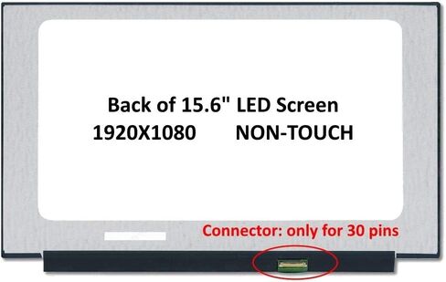 FULLCOM New 15.6" Screen Compatible with N156HGA-EA3 Also fit NT156FHM-N51, NT156FHM-N62, NT156FHM-N61 (No Bracket) 1920X1080 Slim Matte 30 pin Without Bracket in Saudi Arabia