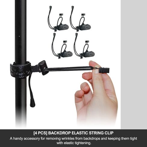 LimoStudio Photo Video Studio 10 ft. Width Adjustable Background Stand Backdrop Support Structure System Kit with Photo Clamp and Sand Bag, Photography Studio, AGG2348V2 in Kuwait