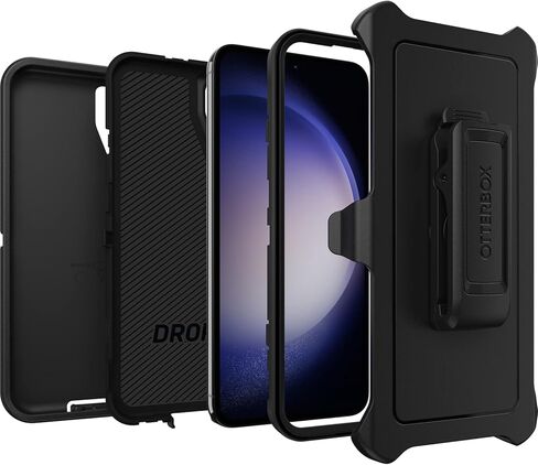 OtterBox Galaxy S23+ Bundle: Defender Series Screenless case (Black) & Alpha Flex Screen Protector in Kuwait