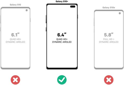 اوتربوكس حافظة ديفندر سيريز اصدار بدون شاشة لهاتف جالاكسي S10+ - اسود in Saudi Arabia