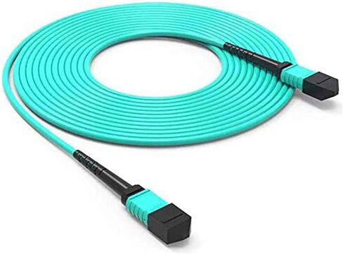 6COMGIGA MTP to MTP Patch Cable, Fiber Optic Cable, 12 Fibers Female, 40G/100G/200G/400G, OM4 50/125 Multimode Elite Trunk Cable, Type B, Plenum (LSZH) - 2m (7ft) in Saudi Arabia