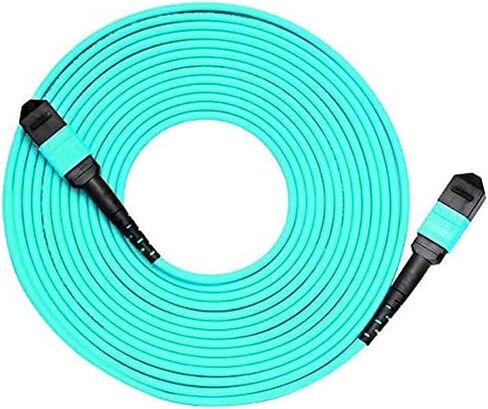 6COMGIGA MTP to MTP Patch Cable, Fiber Optic Cable, 12 Fibers Female, 40G/100G/200G/400G, OM4 50/125 Multimode Elite Trunk Cable, Type B, Plenum (LSZH) - 2m (7ft) in Saudi Arabia