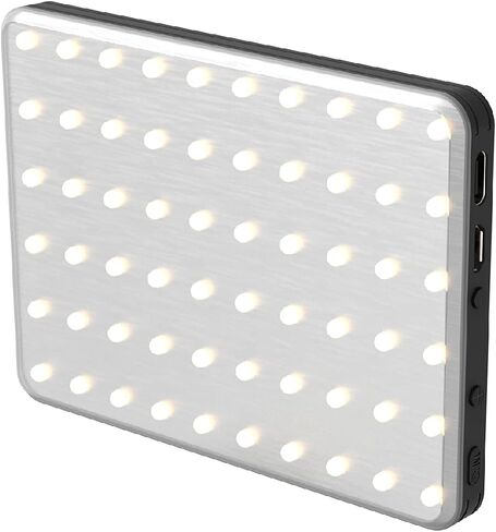 ديجيباور #جوفيرال - إنفلوزر - ضوء فيديو صغير 60 ليد (4W) | سطوع 10 مستويات، 3 أوضاع لدرجة الحرارة (3100K-5500K) | يتضمن محول الهاتف والكاميرا، تركيب بمشبك وكابل USB in Kuwait