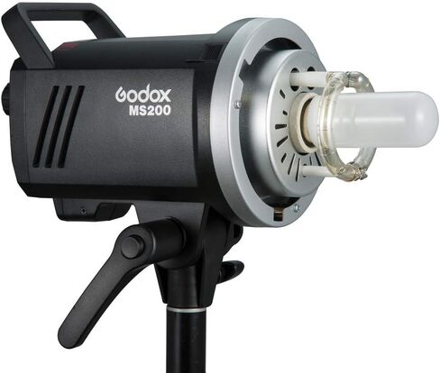 Godox MS200 200WS 2.4G Wireless X System Studio Flash,5600±200k Color Temperature,0.1-1.8S Recycle Time,Using Godox X1 Trigger & XT16 Transmitter or xpro and x2 Trigger to remotely Control in Saudi Arabia