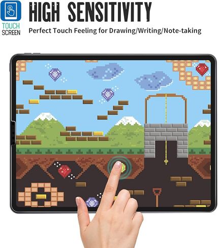 [عبوتان] واقي شاشة PAPERFEEL لجهاز iPad Air 5th (2022) وiPad Pro 11 بوصة/iPad Air 4th (2020) 11 بوصة، واقي شاشة ورق مطفي - اكتب ورسم مع قلم ابل كاستخدام على الورق in Kuwait