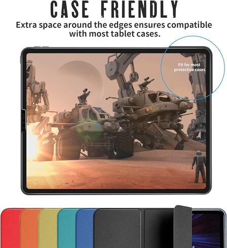 [عبوتان] واقي شاشة PAPERFEEL لجهاز iPad Air 5th (2022) وiPad Pro 11 بوصة/iPad Air 4th (2020) 11 بوصة، واقي شاشة ورق مطفي - اكتب ورسم مع قلم ابل كاستخدام على الورق in Kuwait