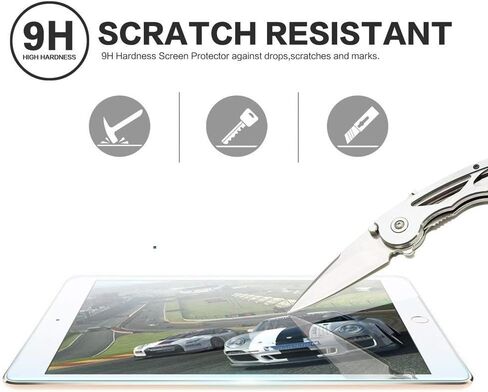 او كي بي [عبوتان] واقي شاشة ايباد 10.2 لجهاز ايباد الجيل السابع (2019)، واقي شاشة شفاف من الزجاج المقوى لايباد الجيل السابع مضاد للخدش/عالي الدقة/خالي من الفقاعات in Kuwait