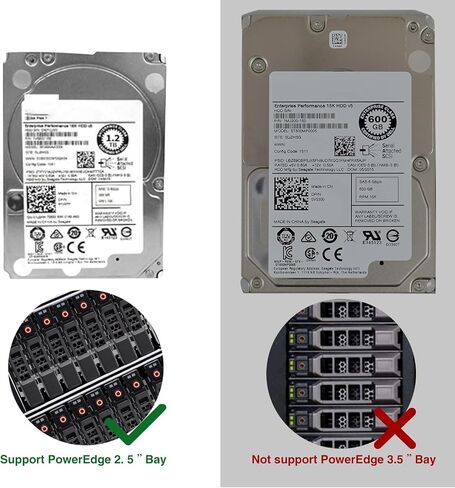 10-Pack 2.5" Hard Drive Tray Caddy for Dell PowerEdge R630 R730 R830 R930 in Kuwait