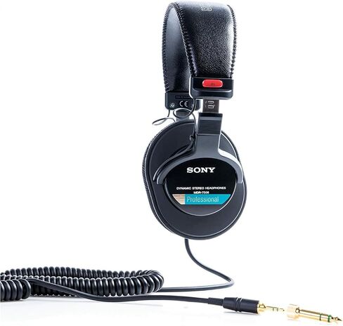 Sony MDR7506 Folding Professional Closed Ear Headphones Bundle with Knox Gear Nylon Braided 3.5mm Audio Extension Cable (2 Items) in Saudi Arabia