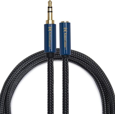 Sony MDR7506 Folding Professional Closed Ear Headphones Bundle with Knox Gear Nylon Braided 3.5mm Audio Extension Cable (2 Items) in Saudi Arabia
