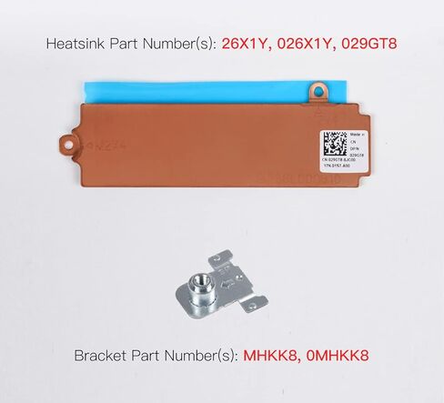 حامل تثبيت القرص الصلب M.2 2280 SSD MHKK8 0MHKK8 مع وسادة حرارية SSD 26X1Y 026X1Y 29GT8 لأجهزة الكمبيوتر المحمول Dell Alienware M15 R5 R6 R7 مقاس 15.6 بوصة in Kuwait