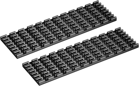MECCANIXITY 2 Pack M.2 SSD Heatsink Cooler with Thermal Pad Alloy Aluminum Cooling Sink for PC, 70x22x3mm, Black in Saudi Arabia