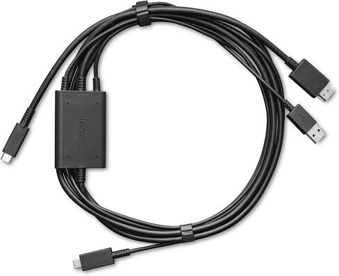 Wacom One 3 in 1 Cable for Wacom One 12 and 13 Touch,Black in Saudi Arabia