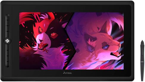 Artisul D16PRO Graphics Drawing Tablet with Screen 15.6 Inch Full-Laminated Graphic Monitor Pen Display 8192 Levels Pressure Battery-Free Stylus,8 Shortcut Keys,130% sRGB Compatible with Windows, Mac in Kuwait