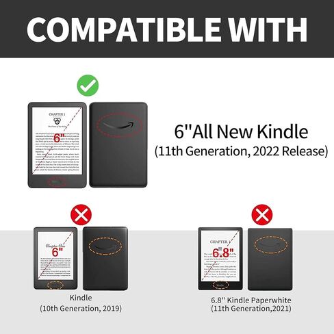لحافظة Kindle Paperwhite، غطاء حامل من جلد البولي يوريثان رفيع مقاوم للصدمات مع خاصية النوم/الاستيقاظ التلقائي لجهاز Amazon Kindle Paperwhite Signature Edition (إصدار الجيل الحادي عشر-2021)، Moon Wild Floral in Kuwait