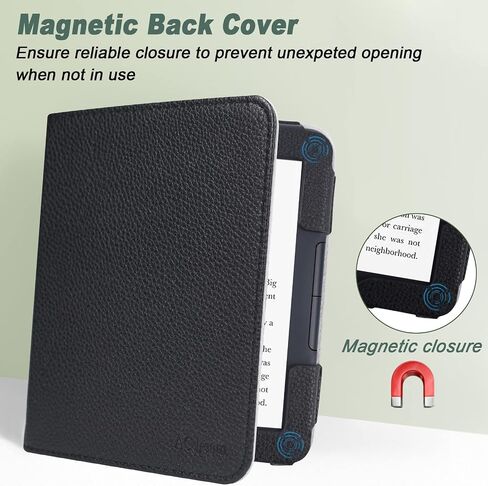 ACdream Case for Nook Glowlight 4 2021 / Nook GlowLight 4e 2022, Hands Free Stand Protective Durable Premium PU Leather Cover with Magnet Closure, Hand Strap, Card Slot, Rose Gold in Saudi Arabia