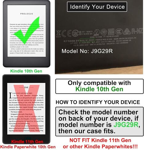 for Kindle 10th Generation Case Clear and Screen Protector 2019 Realease 6 Inch,Amazon Funda Pare 10 Gen 6in Basic Cover Skin Slim Matte Screen Protective Accessories-Only Fit Kindle Modle NO. J9G29R in Kuwait