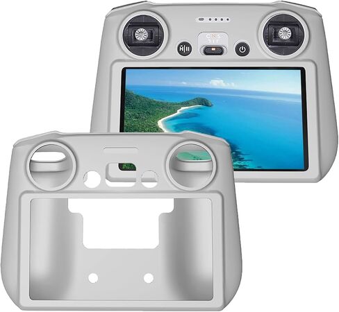 غطاء حماية من السيليكون Mini 3 Pro RC Control + طبقة حماية للشاشة من الزجاج المقوى (قطعتان) + حبل للرقبة/حزام لملحقات DJI Mini 3 Pro/Mini 3/Mavic 3 Classic/Mavic 3 Pro in Kuwait