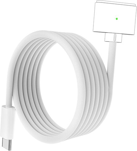 كابل Aurioen 140 واط USB-C إلى كابل مغناطيسي 3، كابل شحن آمن متوافق مع MacBook Pro 2021 M1 Pro & Max 14" 16"، MacBook Air 2022 M2، MacBook Pro 2023 M2 Pro & Max 14" 16" - 6.6 قدم in Kuwait