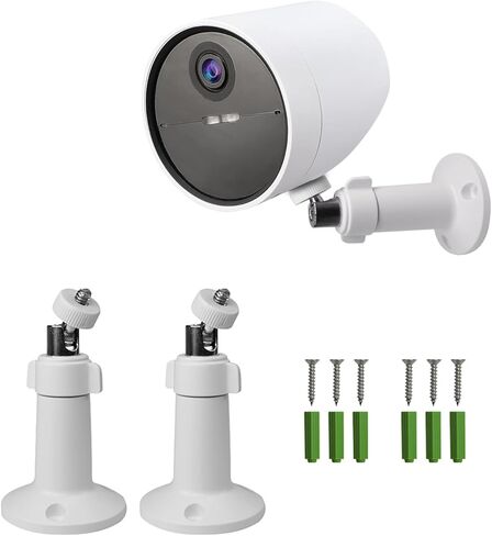 4 قطع حامل جداري قابل للتعديل لكاميرا الأمان SimpliSafe، دعامة تثبيت تدور 360 درجة لكاميرا المراقبة SimpliSafe، حامل حائط للكاميرا الداخلية الخارجية، أبيض (الكاميرا غير متضمنة) in Kuwait