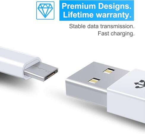 حامل يثبت على الحائط لكاميرا المراقبة وايز كام بان مع كيبل شحن بطول 26 قدم، مجموعة تركيب وايز كام بان بما في ذلك سلك الشحن ومزامنة البيانات، حامل سقف قابل للتعديل 360 درجة، و30 مشبك سلكي in Kuwait