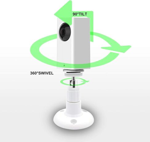 حامل يثبت على الحائط لكاميرا المراقبة وايز كام بان مع كيبل شحن بطول 26 قدم، مجموعة تركيب وايز كام بان بما في ذلك سلك الشحن ومزامنة البيانات، حامل سقف قابل للتعديل 360 درجة، و30 مشبك سلكي in Kuwait