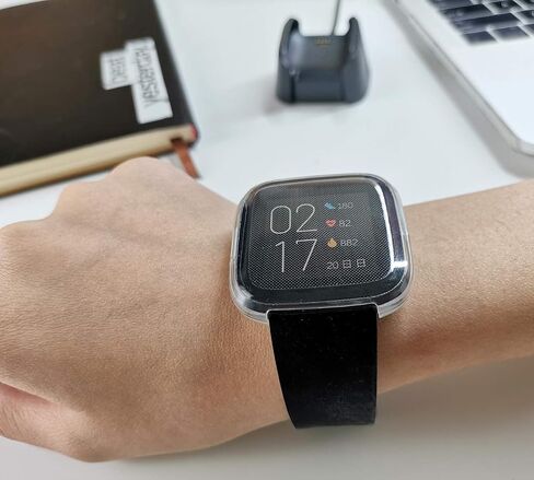 عبوتان متوافقتان مع شاحن Fitbit Versa 2، وشاحن الإصدار الخاص Versa 2، وكابل حامل قاعدة الشحن البديل وقطعتين من واقي حافظة TPU للساعة الذكية in Kuwait