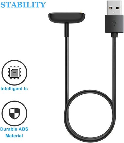 شاحن متوافق مع فيتبيت تشارج 5، قاعدة كابل شحن USB بديلة لساعة تشارج 5 ولوكس فقط، ملحقات الساعة الذكية 3.3 قدم in Kuwait
