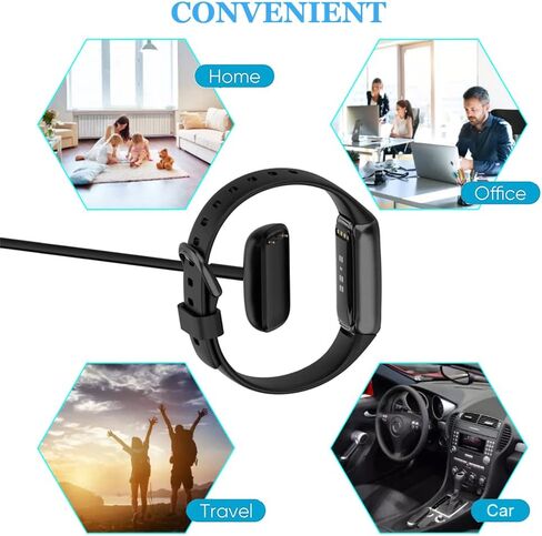 شاحن متوافق مع فيتبيت تشارج 5، قاعدة كابل شحن USB بديلة لساعة تشارج 5 ولوكس فقط، ملحقات الساعة الذكية 3.3 قدم in Kuwait