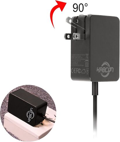 Kabcon Surface Power Supply Adapter 13w 5.2V 2.5A Charger for Microsoft Surface 3 Tablet with 6.5Ft Power Cord Including a Storage Pouch Bag in Kuwait