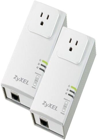 ZyXEL PLA407 HomePlug AV 200 Mbps Powerline Wall-Plug Adapter (Starter Kit - 2 Units) in Saudi Arabia