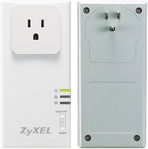 ZyXEL PLA407 HomePlug AV 200 Mbps Powerline Wall-Plug Adapter (Starter Kit - 2 Units) in Saudi Arabia