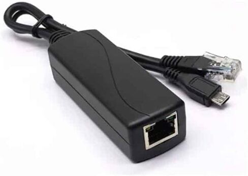 Gigabit PoE Splitter 12V 1A Output, IEEE 802.3af Standard Compliant 10, 100, 1000Mbps Power Over Ethernet Splitter Adapter for Security Camera CCTV Surveillance 5.5x2.1mm DC Plug (PS5712G) in Kuwait