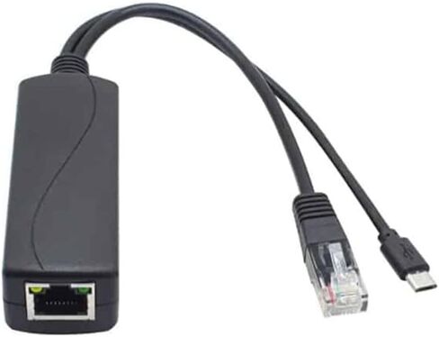 Gigabit PoE Splitter 12V 1A Output, IEEE 802.3af Standard Compliant 10, 100, 1000Mbps Power Over Ethernet Splitter Adapter for Security Camera CCTV Surveillance 5.5x2.1mm DC Plug (PS5712G) in Kuwait