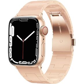 Drevoon Resin Bands Compatible with Apple Watch Band 49mm 45mm 44mm 42mm 41mm 40mm 38mm, Stylish Lightweight Wristband Bracelet for iWatch Ultra Series 8 7 6 5 4 3 2 1 SE Women Men in Saudi Arabia