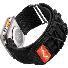 Odbeai Compatible with Apple Watch Ultra 2/Ultra Bands 49mm for Men, Rugged Tactical Nylon Designed Bands Compatible with Apple Watch Bands 45mm 44mm 42mm, Military Sport Loop Strap for iWatch Bands Ultra 2/Ultra/SE 2/SE/Series 9/8/7/6/5/4/3/2/1