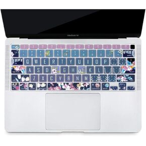 Keyboard Cover Protector for 2020 Apple MacBook Air 13.3 inch (Model: A2179, A2337 M1 Chip, US Layout) with Touch ID, Silicone Skin Keyboard Protector with Floral Design, Flamingo in Kuwait