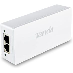 حاقن Tenda Gigabit PoE، حاقن PoE+ 30 وات / 48 فولت، محول IEEE 802.3at/af PoE، التوصيل والتشغيل، مسافة تصل إلى 100 متر، يكتشف تلقائيًا الطاقة المطلوبة (PoE30G-AT)