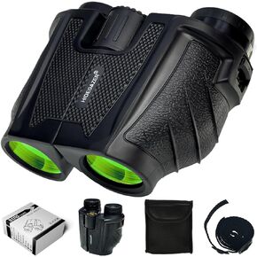 مناظير للبالغين عالية الطاقة، مناظير للرؤية الليلية مدمجة، مناظير صيد لمشاهدة الطيور والمشي لمسافات طويلة والحفلات الرياضية، مناظير صغيرة 12 × 25 تركيز سهل in Kuwait