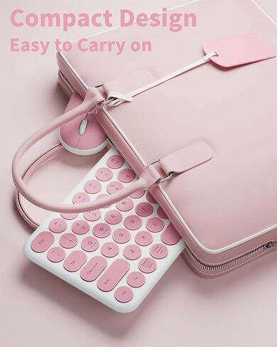 مجموعة ماوس لوحة مفاتيح لاسلكية صغيرة - لوحة مفاتيح جمالية هادئة 2.4 جيجا هرتز وماوس لاسلكي - 78 مفتاحًا لوحة مفاتيح محمولة رفيعة للغاية لأجهزة الكمبيوتر المحمول والكمبيوتر والكمبيوتر الشخصي والكمبيوتر المحمول والكمبيوتر اللوحي ونظام التشغيل Windows ونظام in Kuwait